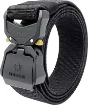 Men'S Belt, Mens Tactical Stretch Nylon Belt with Quick Release Aluminum Buckle,