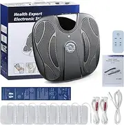 Rechargeable EMS Foot Massager, Analgesic TENS system Massager, Foot Circulation Stimulator Blood Booster with 25 Modes for Feet Pain Relief & Neuropathy