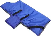 SUPVOX 1pc Calf Vest Calves Calf Blankets for Winter Calf Winter Outdoor Apparel Winter Calf Coat Goat Winter Vest Sheep Blankets for Show Lambs Sherpa Blanket Cow Calf Pet Blue Linoleum