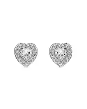 Swarovski Ariana Grande Crystal Heart Halo Stud Earrings
