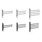 Silver Swing Hanger Towel Rack Hook Bathroom Towels Kitchen Utensils Organized