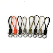 Stainless Steel Paracord Anti-loss Keychain Parachute Cord Outdoor Tool