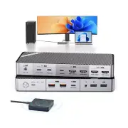 Minisopuru KVM Switch for Laptop & Desktop - KVM Switch Dual Monitor with 4K@...