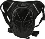 Motorcycle Leg Bag, PVC Matte Outdoor Thigh Drop Leg Bag,Multifunctional Thigh Packs for Ride Crossbody Shoulder Riding Travel Hiking (Carbon Fiber Style)