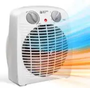 BEYOND HEAT Portable Space Heater 1500W Small Fan Heater Adjustable Thermostat
