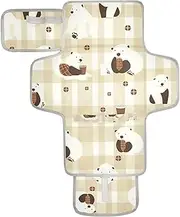 Reusable Diaper Change pad with Tissue Pocket Diaper mat Changing pad Travel for Girl & Boy