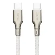 EFM EFCAP1U990WHI USB-C Pro Power and Data Cable - With Aramid Fibre Reinforcement 1M, White