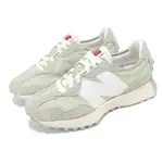 NEW BALANCE 休閒鞋 327 男鞋 女鞋 深橄欖石 綠 白 麂皮 復古 情侶鞋 NB U327LM-D