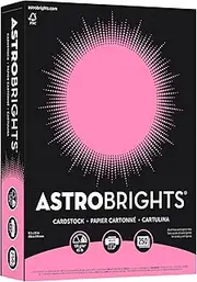 Astrobrights® Color Card Stock, 8 1/2" x 11", FSC® Certified, 65 Lb, Pulsar Pink, Pack Of 250