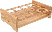 HOLIDYOYO Bar Storage Tray with Multiple Compartments for Shot Glasses Stylish Cup Holder for Family Gatherings and Parties Easy to Clean Serving Tray for Wine and Drinks