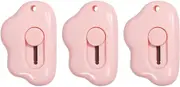 Small Box Cutter, 3 Pcs Cloud Shape Mini Safety Blade Box Opener, Retractable Utility Knife for Card, Parcels and Wrapping Paper (Pink)