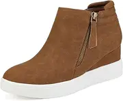 [DREAM PAIRS] Women’s Casual Platform Wedge Sneaker Booties