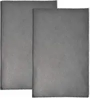 [homfanseec] 2PCS Jewelry Polishing Cloths, Premium Large Anti-Tarnish Cleaning Cloths for Sterling Silver, Gold, Platinum, Diamonds, Precious Stones and Coins, Reusable, Scratch-Free Polishing for Rings