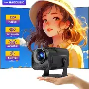 Magcubic Hy320 Mini Newly Native 720p Android 11 4k Projector 300ansi Wifi6 Bt5.