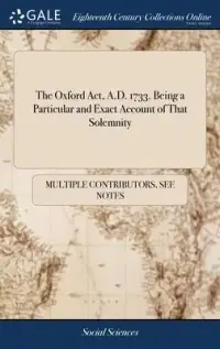 在飛比找博客來優惠-The Oxford Act, A.D. 1733. Bei