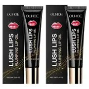 Plumpify Plumping Serum Oil, Plumpify Lip Oil Plumper, Moisturizing Lip Plumper, Hydrating Lip Gloss Set for Dry Lips 2pcs