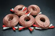 5 PCS 20 FT RCA WIRE AUDIOPIPE 2 CHANNEL CAR HOME AUDIO INTERCONNECT BMS-20