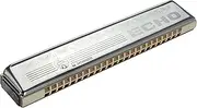 [Hohner] 2509-C Echo 48 Tremolo Harmonica, Key of C, Stainless steel