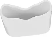 COOLHIYA Ceramic Wavy Napkin Stand for Table Farmhouse Style Napkin Holder for Kitchen