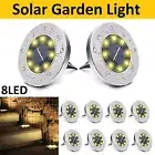 Solar Powered LED Buried Inground Solar Light Recessed Outdoor Garden Light Deck