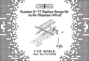 FAB FA72009 1/72 Russian R-77 Mediun Range Air to Air Missiles(4Pcs)COMMON PART