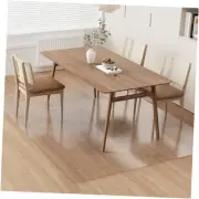 Clear Plastic Floor Mat for Under Dining Table, 5'×7' Large No Slip Waterproof