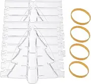 TEHAUX Candle Mold DIY Baking molds Nativity Craft DIY Molds Tree Scented Candle Wax Candle Mould DIY Accessory Xmas Tree Pine Tree Hand Mold DIY Plaster Mould Tool 3D Plastic Tree Shape