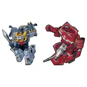 Transformers Grimlock x Ironhide Retro Pin Set