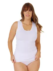 Singlet Wide Strap Rib