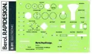 NEW Berol RapiDesign Template R-311 - ELECTRONIC