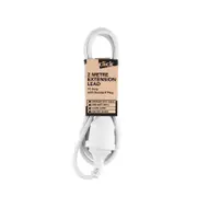 Click 2m White Extension Lead - 2m
