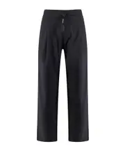 A Paper Kid Logo-Patch Drawstring Track Pants S black