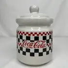 Coca-Cola Kitchen 6.5” Canister 1997 Checkered Board Dinnerware by Gibson