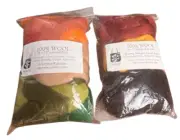 Wistyria Editions Wool Roving Rolls Multicolor 2 Packs 2 oz & 1 oz Pre-owned