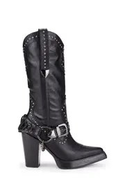 [Widow] Pace Of Nature Cowboy Boots - Black
