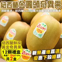 在飛比找PChome24h購物優惠-【WANG 蔬果】Zespri紐西蘭黃金奇異果x2盒(每盒1