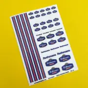 1/43 rd scale diecast 'Vintage Classic race' style CODE 3 stickers decals SET 12