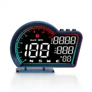 GPS Speedometer KMH MPH Car HUD Head Up Display Digital Overspeed Alarm USB Port (for: Honda Civic)