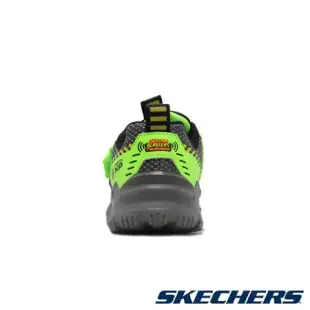 Skechers 兒童燈鞋 S Lights-Adventure Track 黑 綠 衝擊波音效 400155LBKLM
