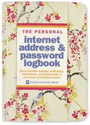 Peter Pauper Press The Personal Internet Address & Password Logbook Blossoms & Bluebirds 341969
