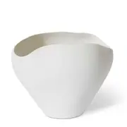 E Style Zelma 22cm Ceramic Plant/Flower Vase Tabletop Home Decor Matt White
