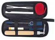 Piano Tuning Kit, Professional Piano Tuner Tools Including Tuning Hammer Mute Wrench Hammer Handle Kit Tools and Case (9PCS)