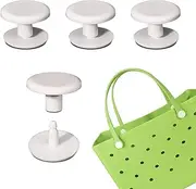 [JZXFYSJYW] Replacement Rivets for Bogg Bag,4 Pack Blank White Replacement Rivets for Beach Tote Bag Repair Buttons for Handle Straps Accessories