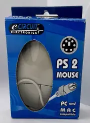 VINTAGE eCIRCUIT Mouse Corded Trackball USB PS2 PC Mac New