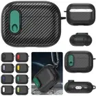 For Apple AirPods Pro 1st 2nd 3rd Gen Carbon Fibre Case Cover With Switch Hook