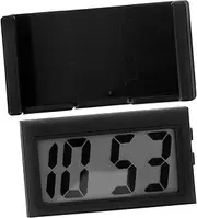 HAWILLOSCH Car Dashboard Digital Clock Digital Clock for Vehicles Precise Display Versatile Mini Clock for Car Interior Desk and Bedside Use Easy to Install