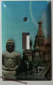 Buddha St Basil's Cathedral Landmark Light Switch Outlet Cover Plate Home Decor