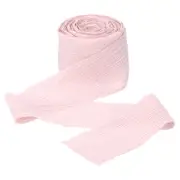 Light Pink Ribbon Crinkle Chiffon, 1 1/2 Inch Handmade Tulle Fabric