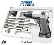 AIR CHISEL SUMAKE JAPAN TRADE TOOLS PNEUMATIC HAMMER + Scaler + Spring + Chisels