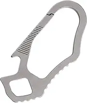 Biniveil Titanium Carabiner Keychain,Decorative Bag Pendant - Heavy Duty Car Key Holder, Multifunctional Keychain Hook for Men Women